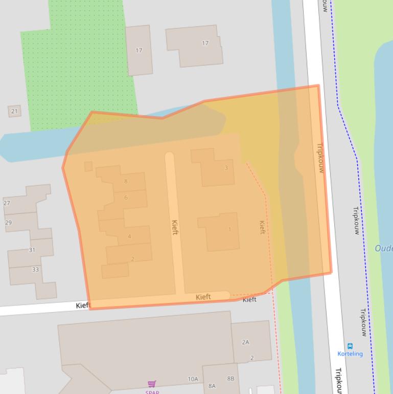 Kaart van postcodegebied 1679VM.