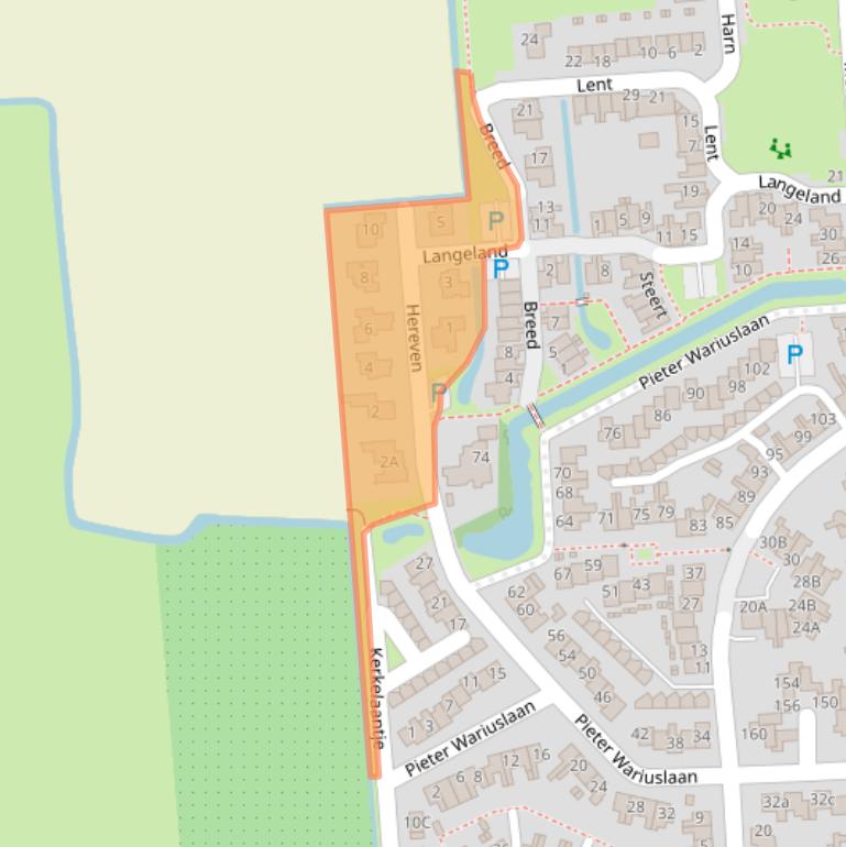 Kaart van postcodegebied 1679WB.