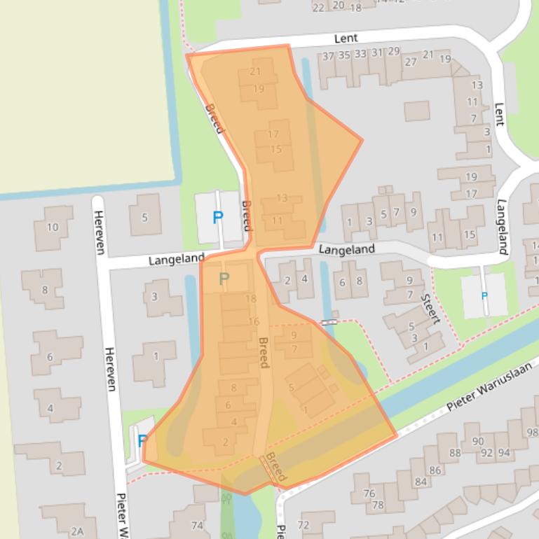 Kaart van postcodegebied 1679WC.