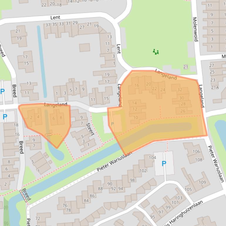 Kaart van postcodegebied 1679WE.