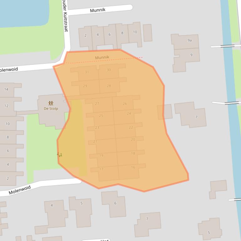 Kaart van postcodegebied 1679WK.