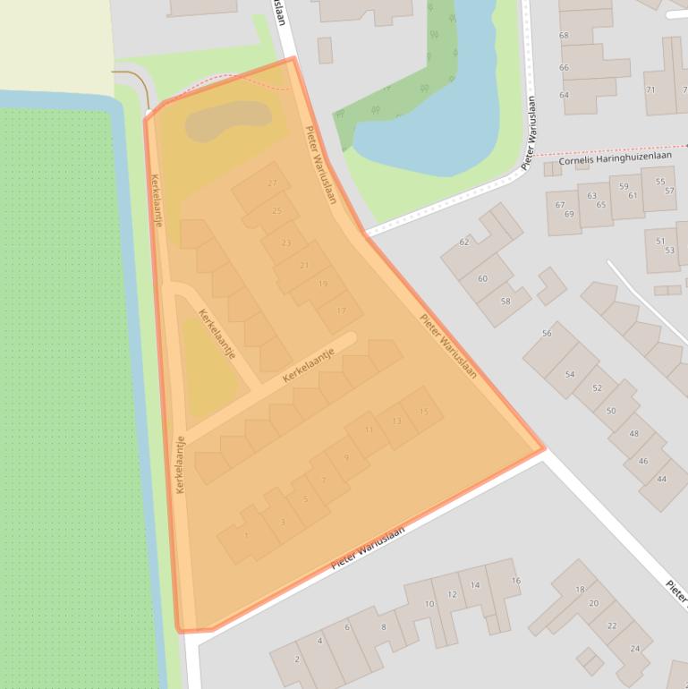 Kaart van postcodegebied 1679XD.