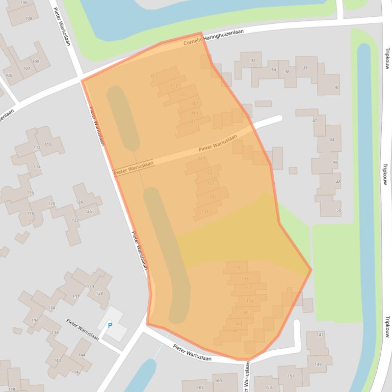 Kaart van postcodegebied 1679XH.