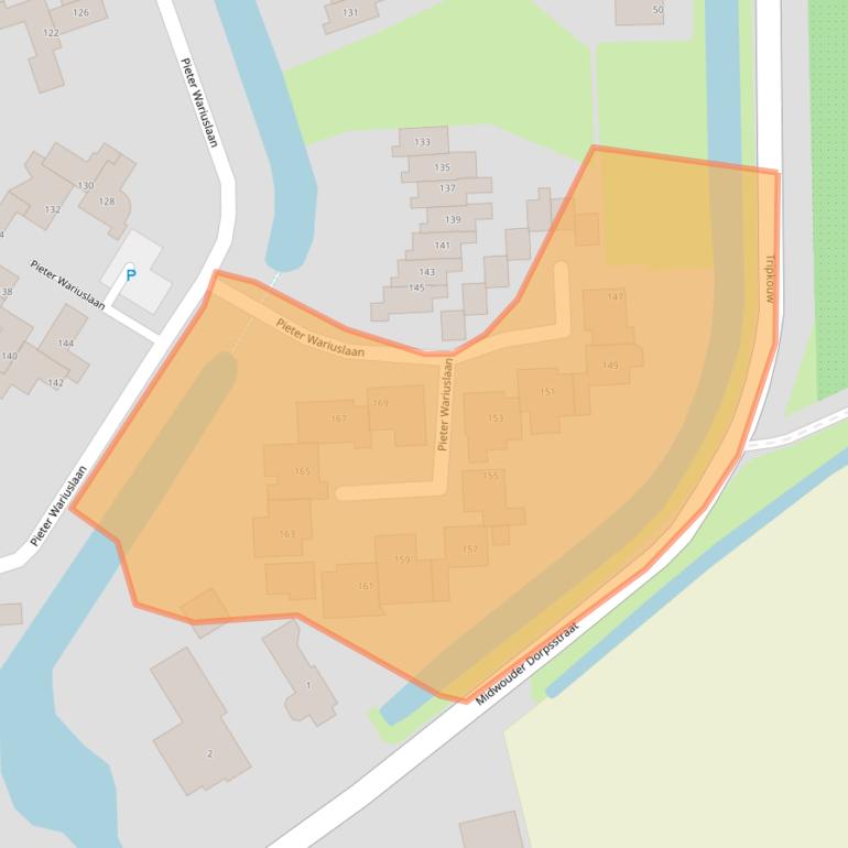 Kaart van postcodegebied 1679XJ.