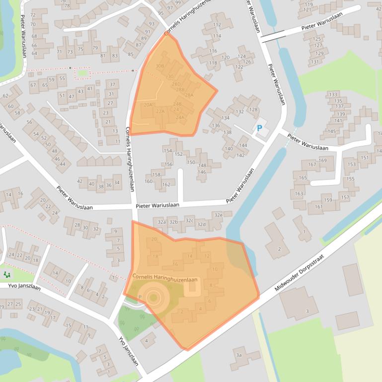 Kaart van postcodegebied 1679XW.