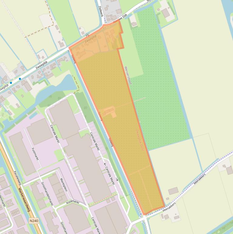 Kaart van postcodegebied 1681NA.