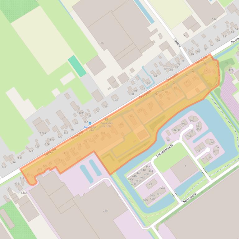 Kaart van postcodegebied 1681NC.