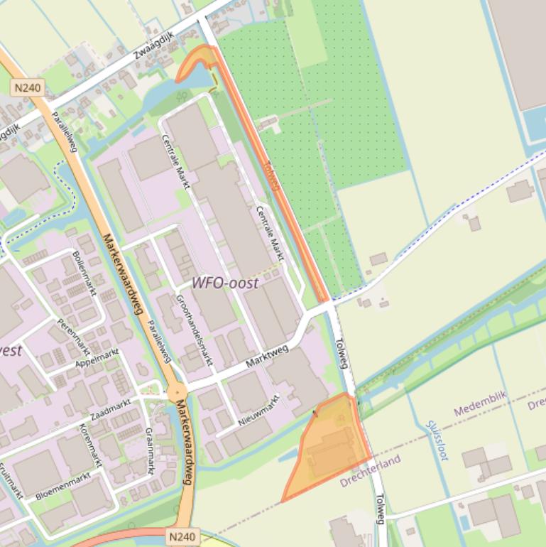 Kaart van postcodegebied 1681ND.