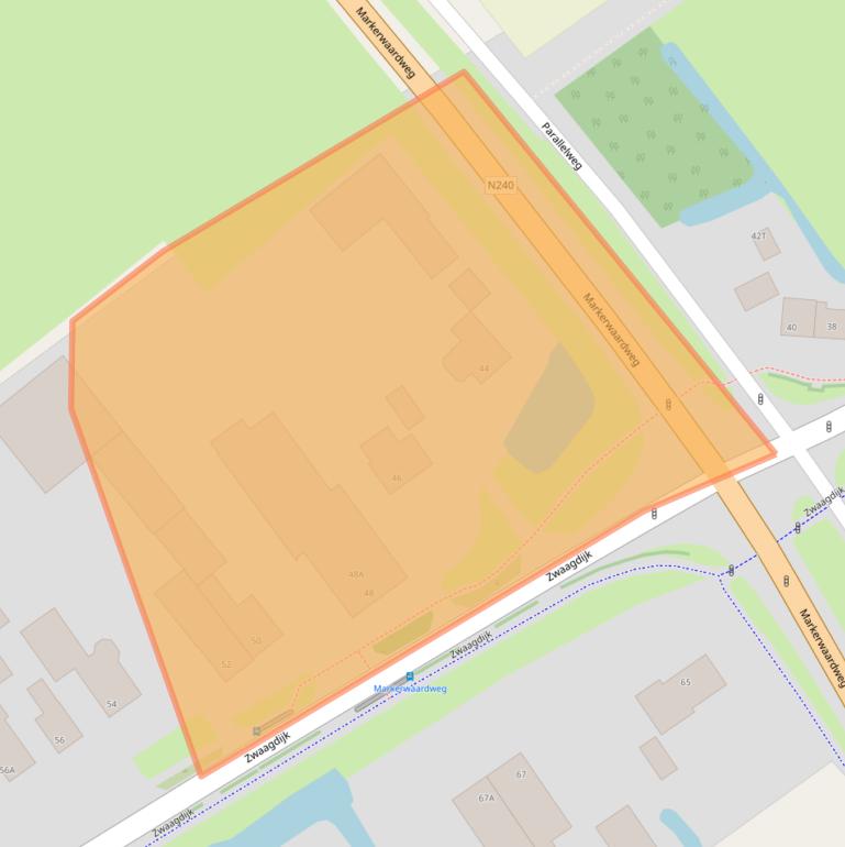 Kaart van postcodegebied 1681NJ.