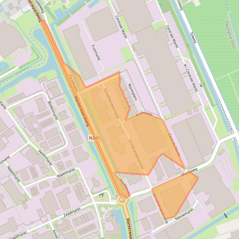 Kaart van postcodegebied 1681NN.