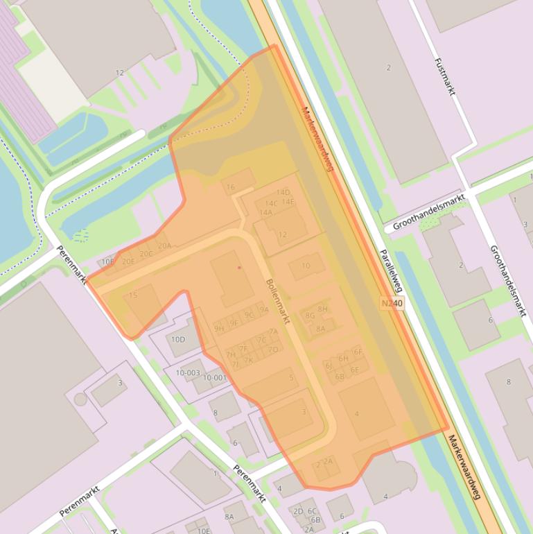 Kaart van postcodegebied 1681PJ.