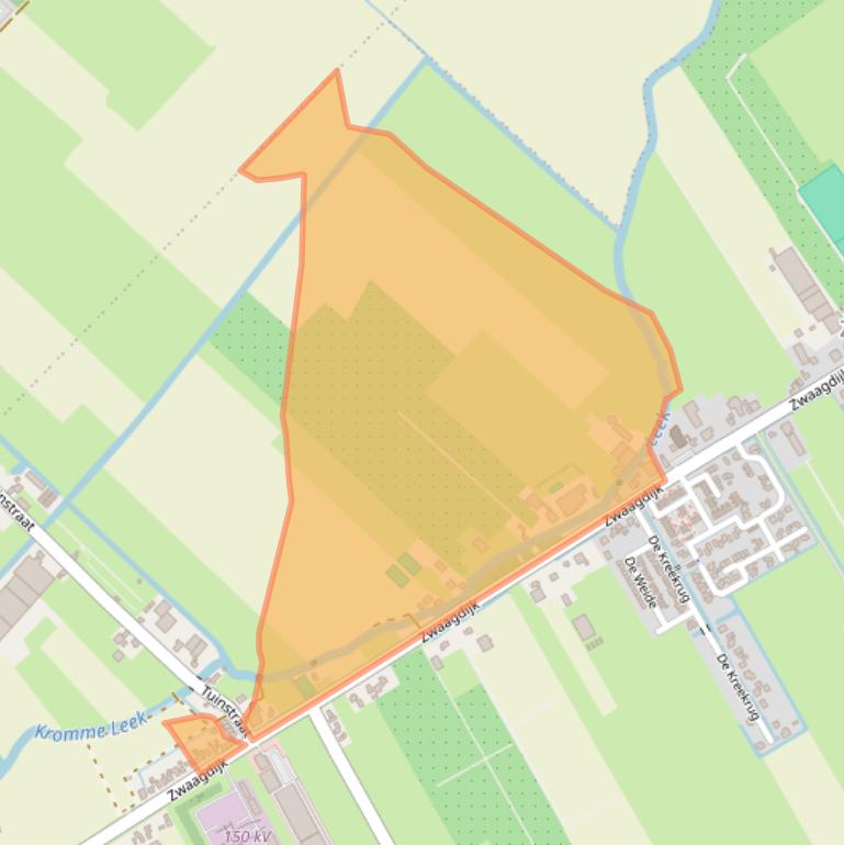 Kaart van postcodegebied 1682NP.