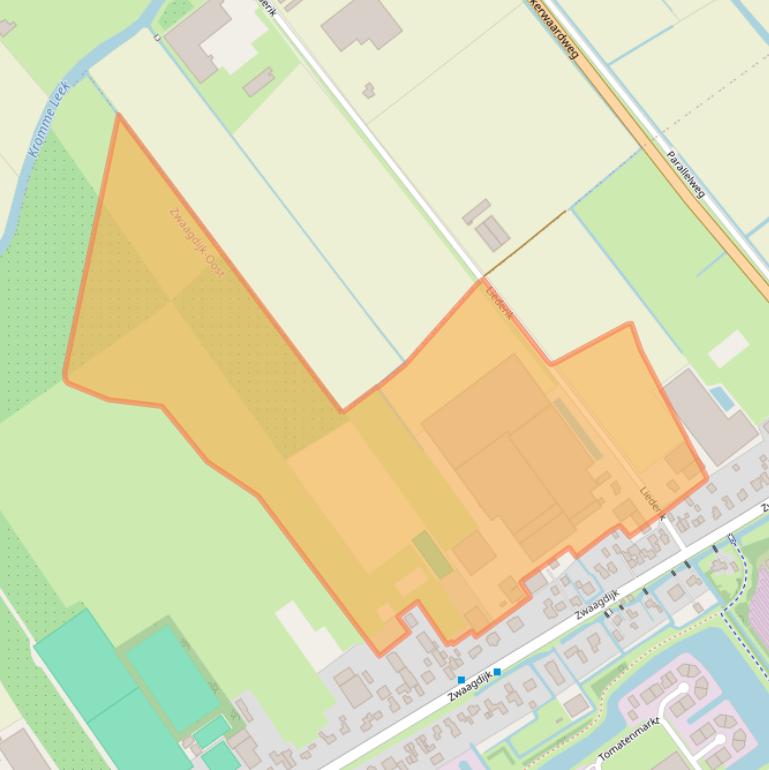 Kaart van postcodegebied 1683NA.