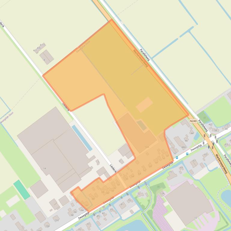 Kaart van postcodegebied 1683NK.