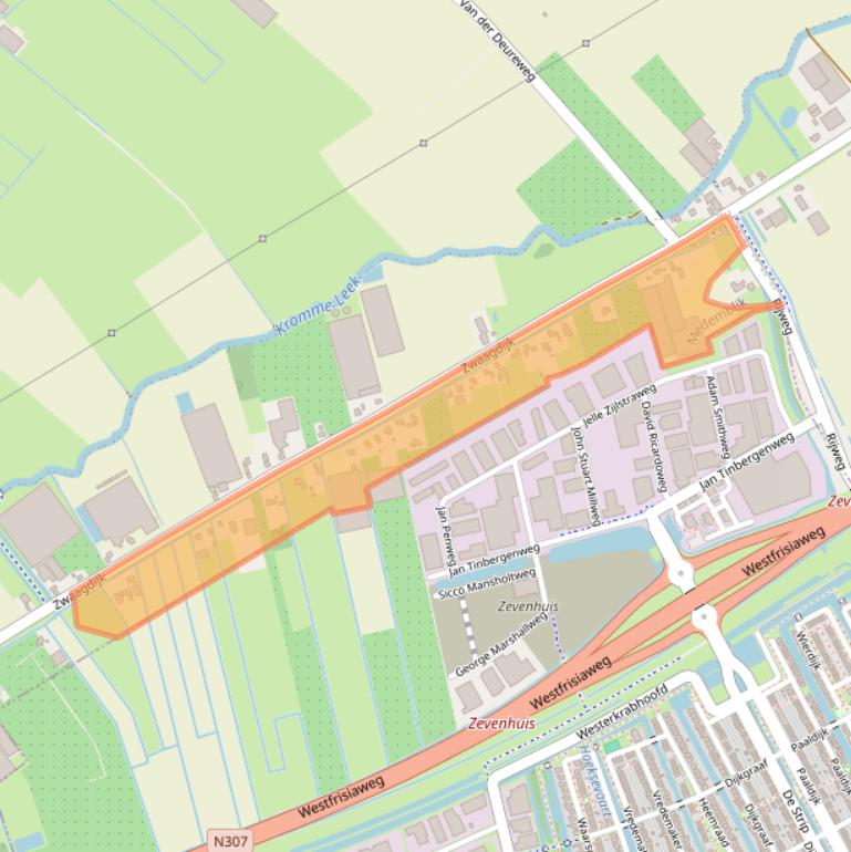 Kaart van postcodegebied 1685PB.
