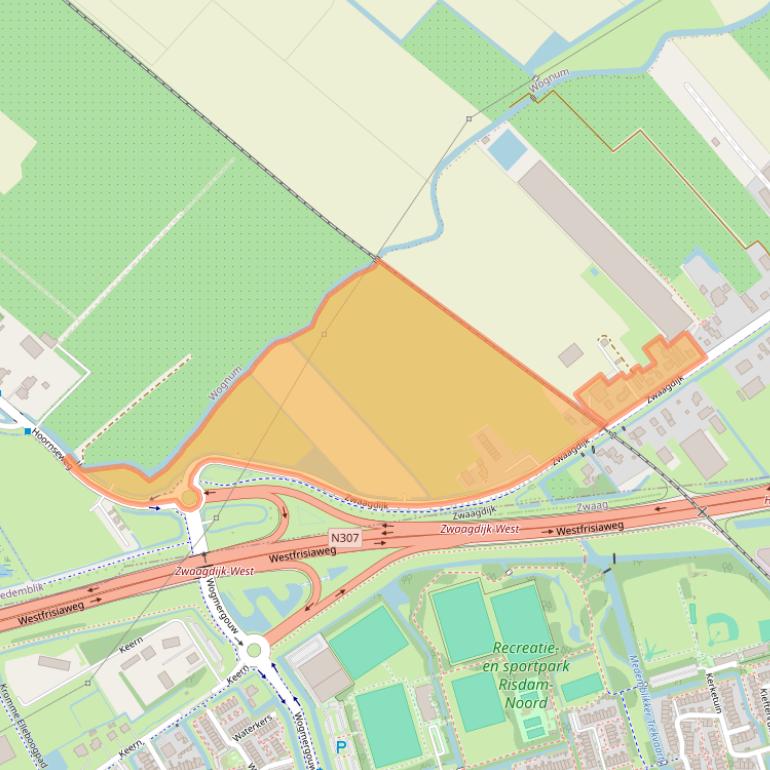 Kaart van postcodegebied 1686PJ.