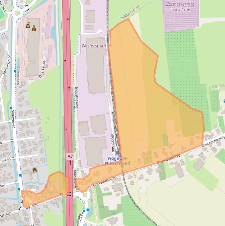 Kaart van postcodegebied 1687AA.