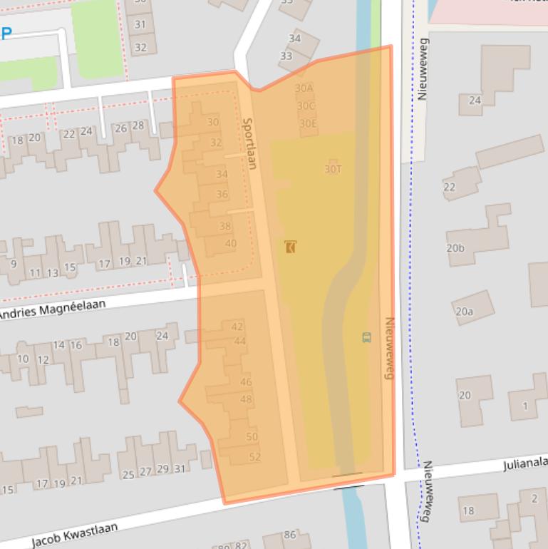 Kaart van postcodegebied 1687BR.