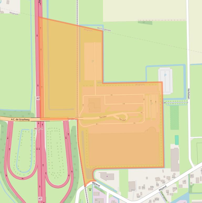 Kaart van postcodegebied 1687JB.