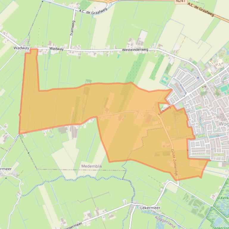 Kaart van postcodegebied 1687PE.