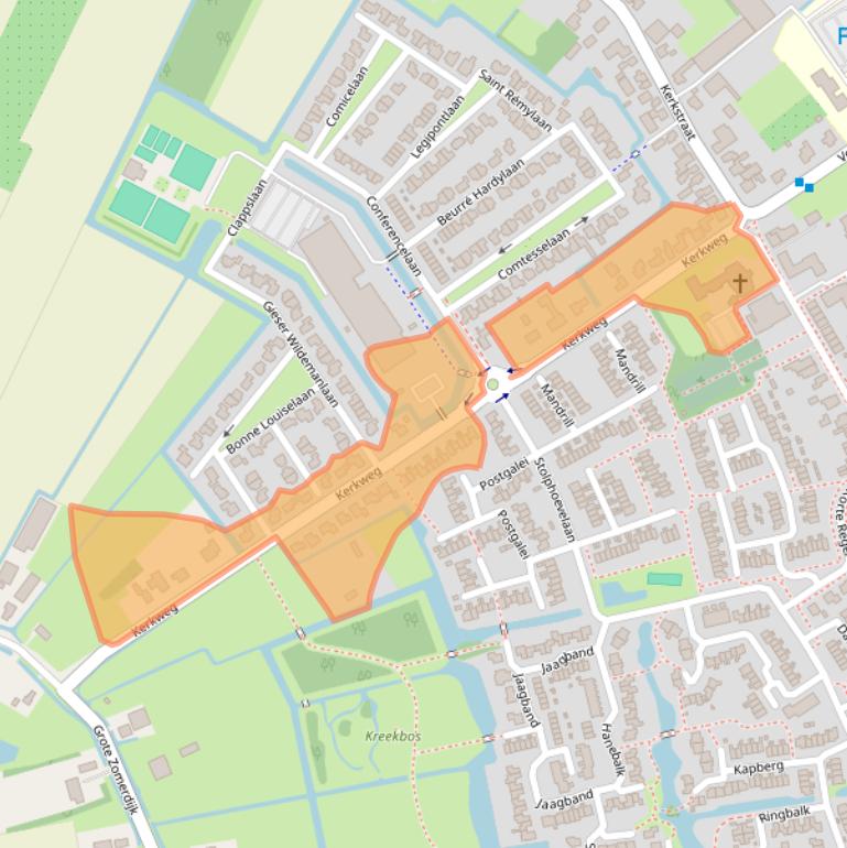 Kaart van postcodegebied 1687PJ.