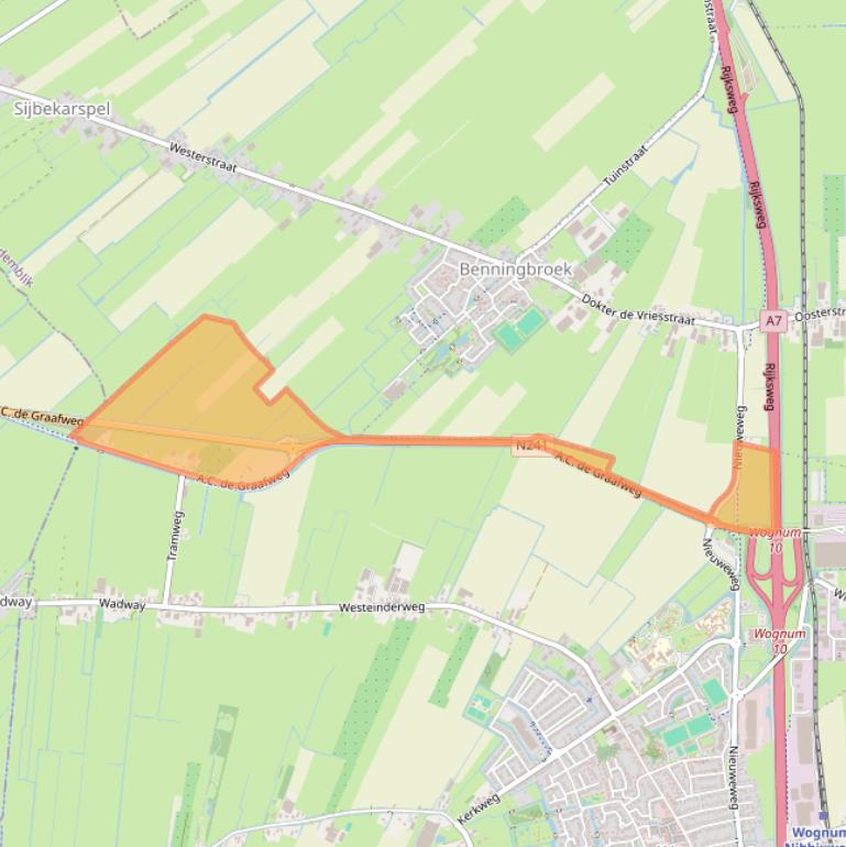 Kaart van postcodegebied 1687PS.