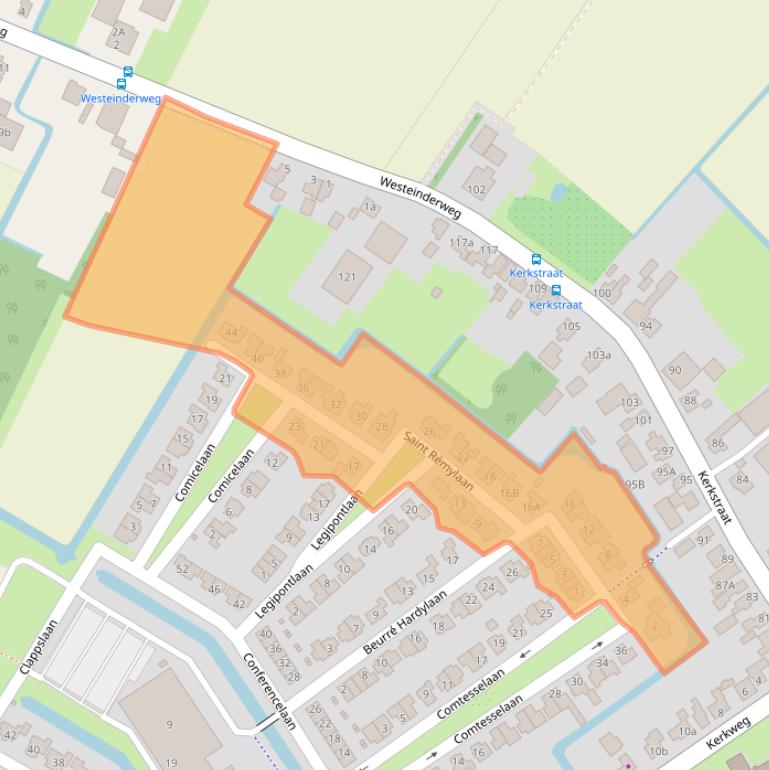 Kaart van postcodegebied 1687RC.