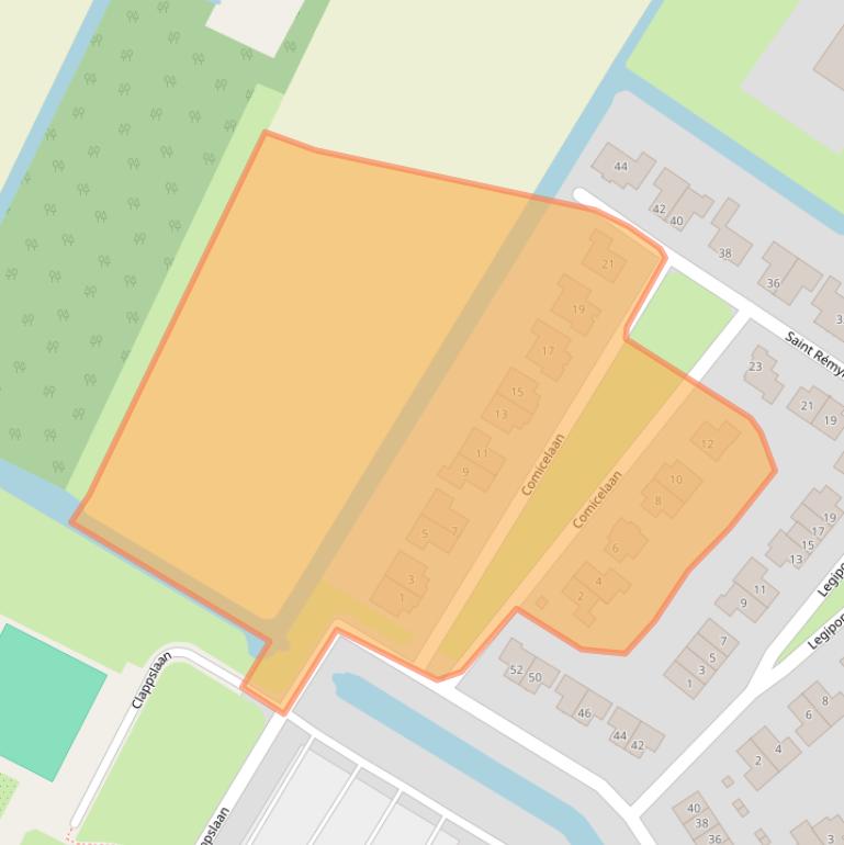 Kaart van postcodegebied 1687RG.