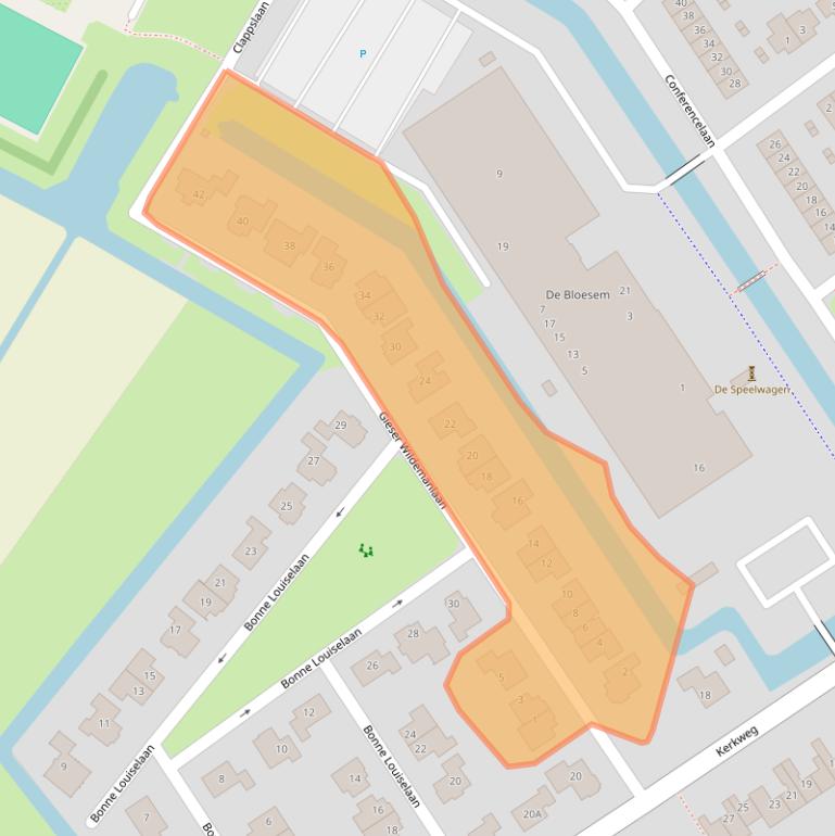 Kaart van postcodegebied 1687RJ.