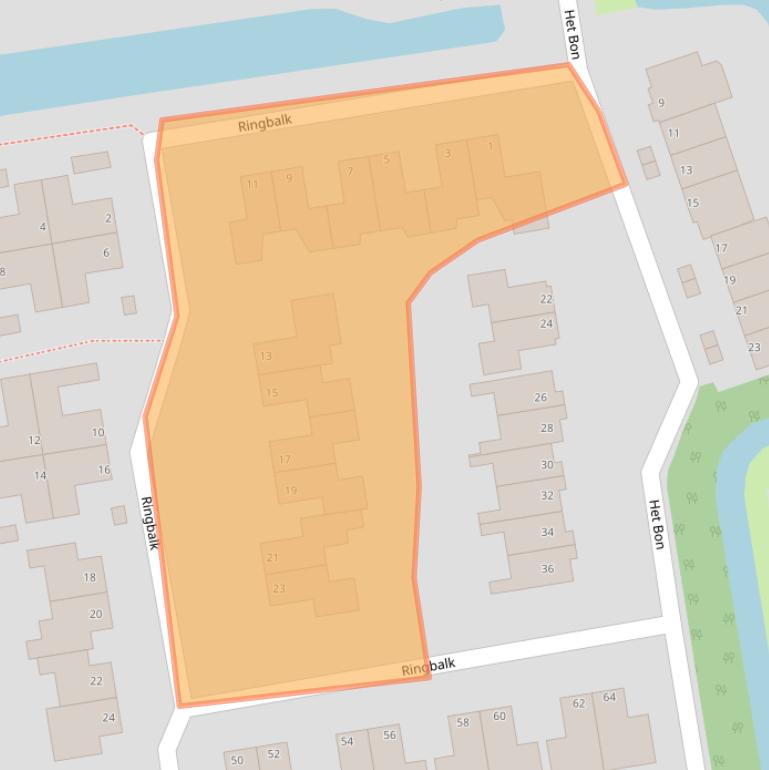 Kaart van postcodegebied 1687TS.