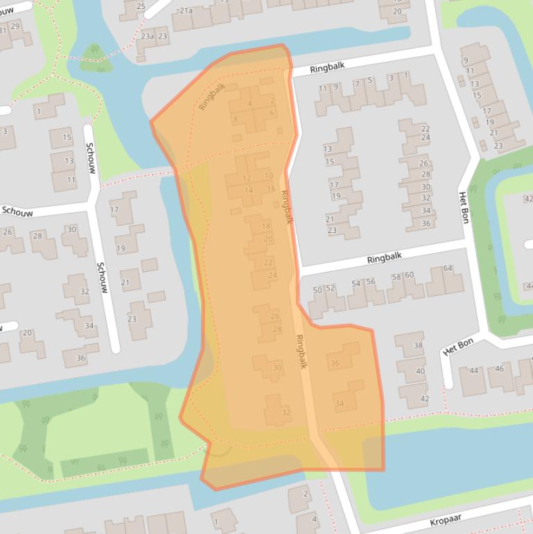 Kaart van postcodegebied 1687TT.