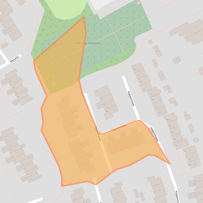 Kaart van postcodegebied 1687VB.