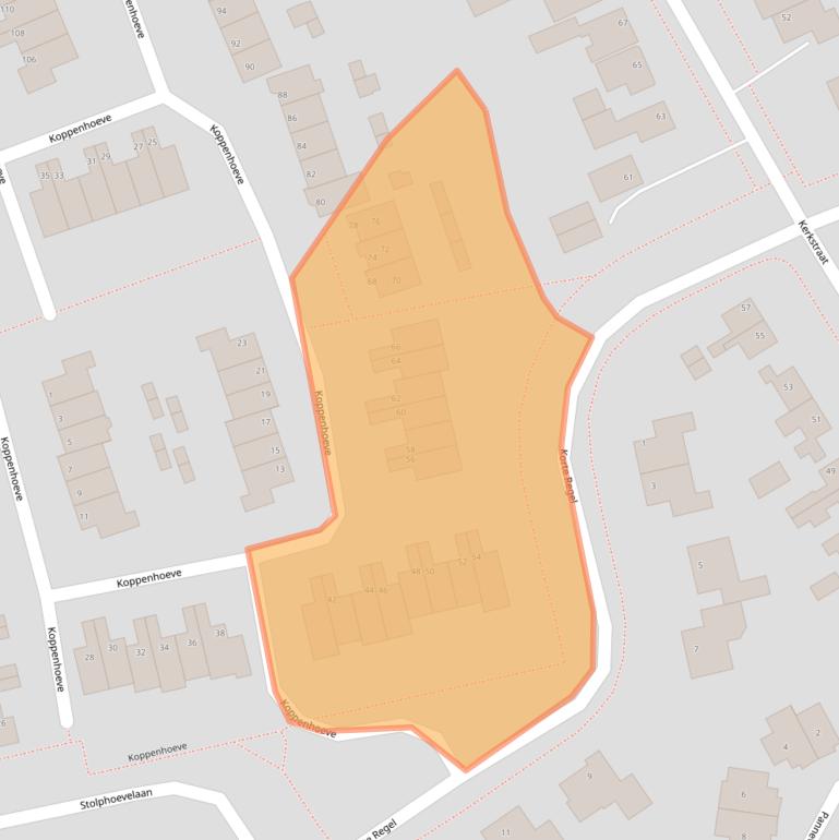 Kaart van postcodegebied 1687VD.