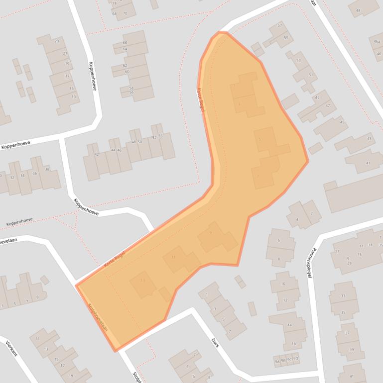 Kaart van postcodegebied 1687VG.