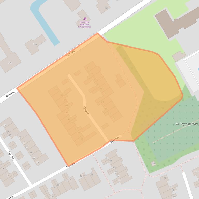 Kaart van postcodegebied 1687VM.