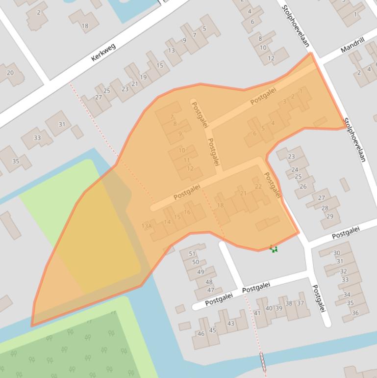 Kaart van postcodegebied 1687VP.