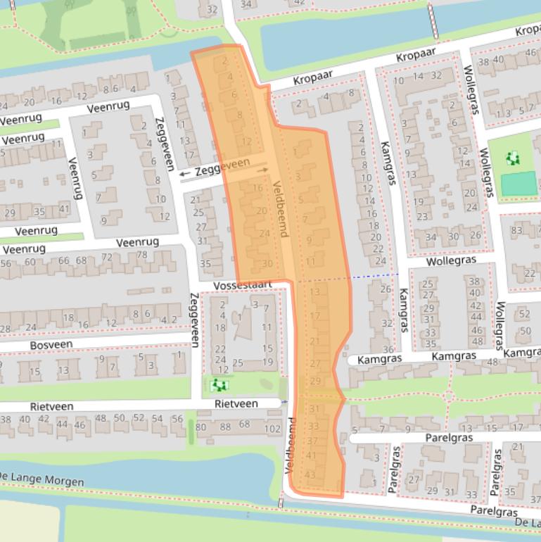 Kaart van postcodegebied 1687WJ.