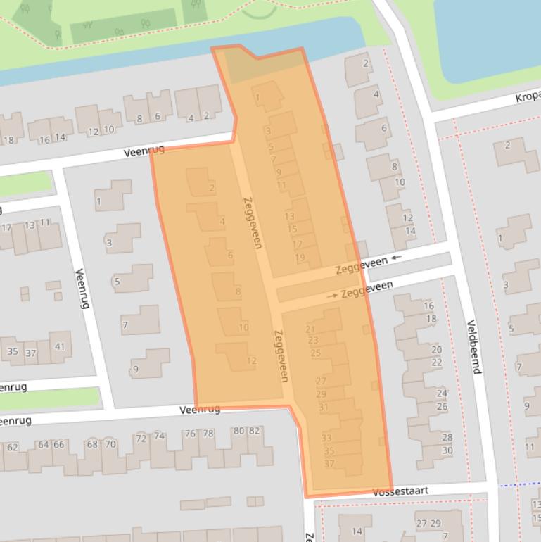 Kaart van postcodegebied 1687WK.