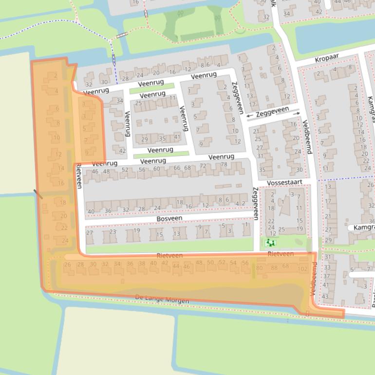 Kaart van postcodegebied 1687WL.
