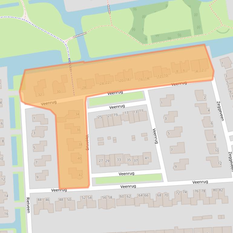 Kaart van postcodegebied 1687WP.