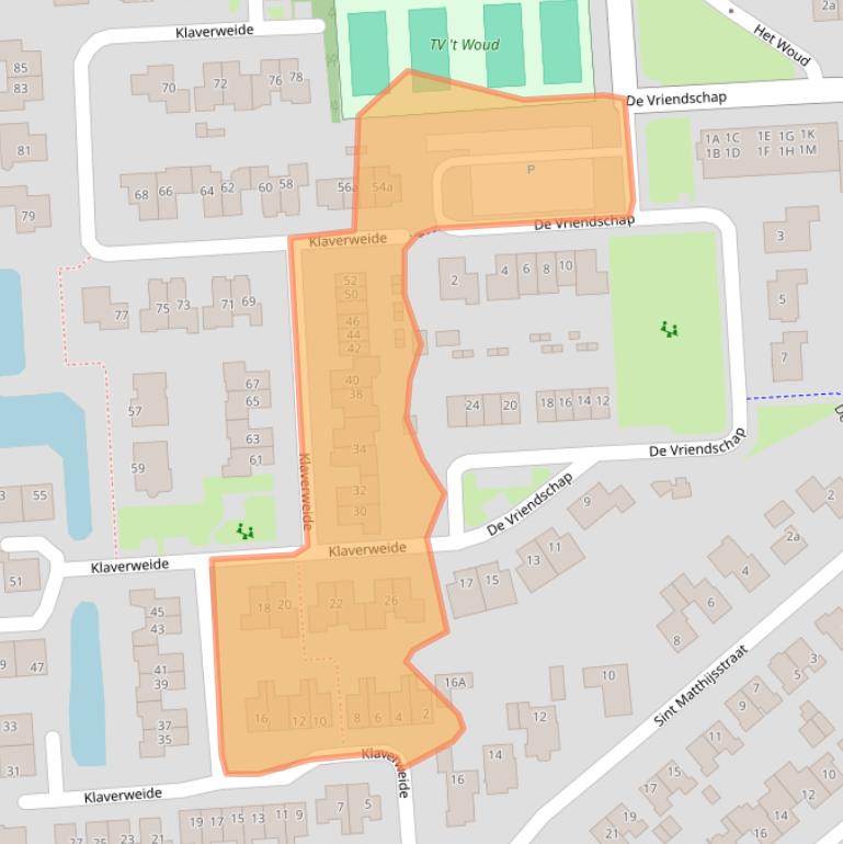 Kaart van postcodegebied 1688BB.