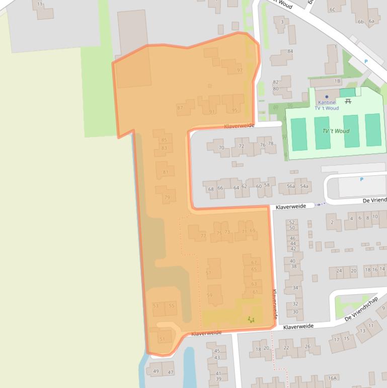 Kaart van postcodegebied 1688BC.