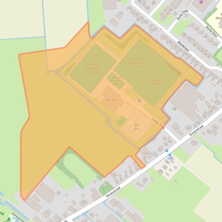 Kaart van postcodegebied 1688BE.