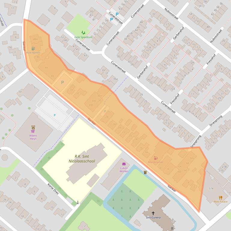 Kaart van postcodegebied 1688CT.