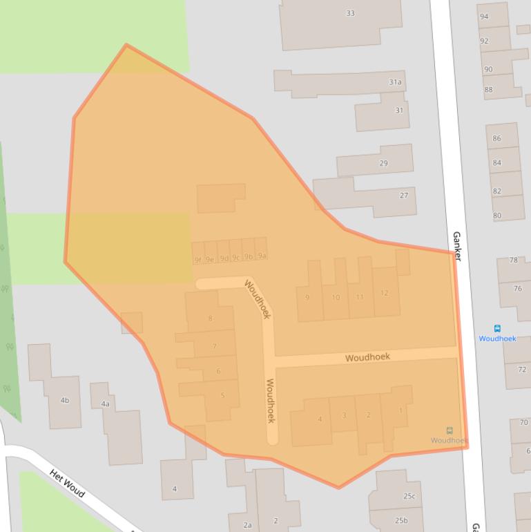 Kaart van postcodegebied 1688CX.