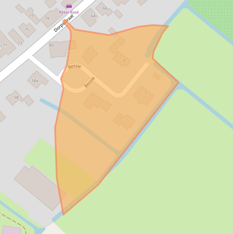 Kaart van postcodegebied 1688EA.