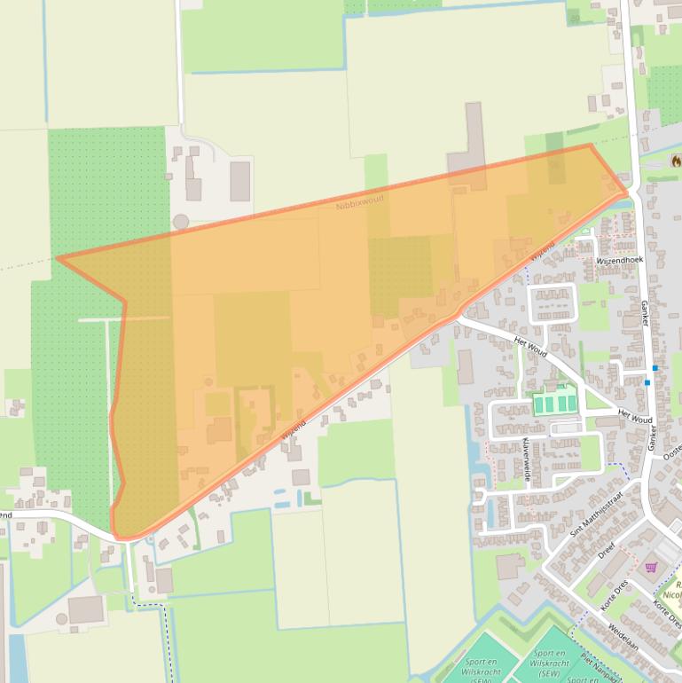 Kaart van postcodegebied 1688JA.