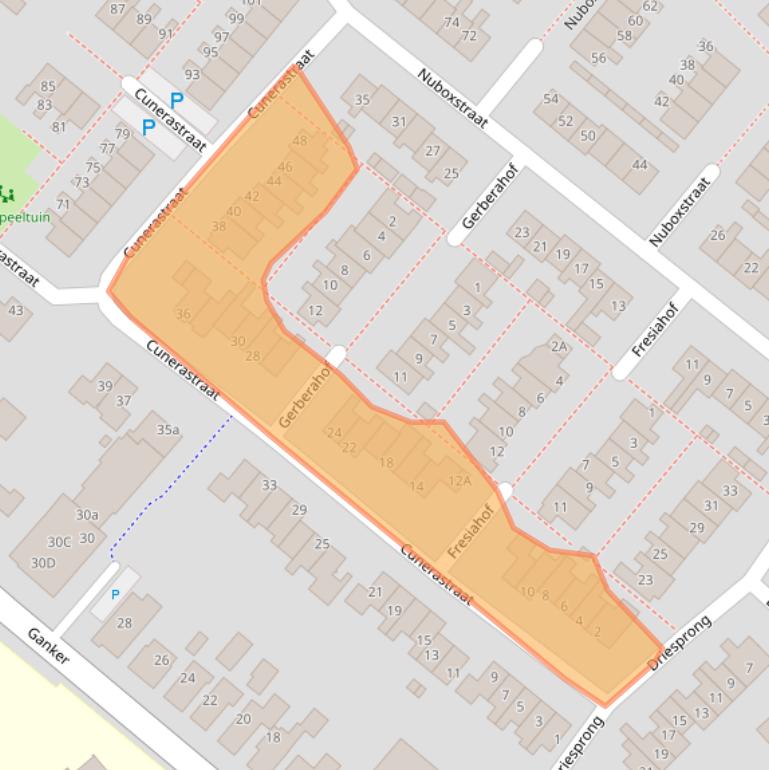 Kaart van postcodegebied 1688WE.