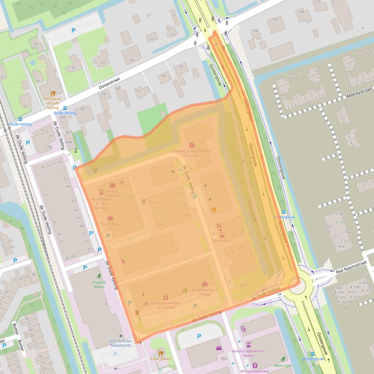 Kaart van postcodegebied 1689AA.