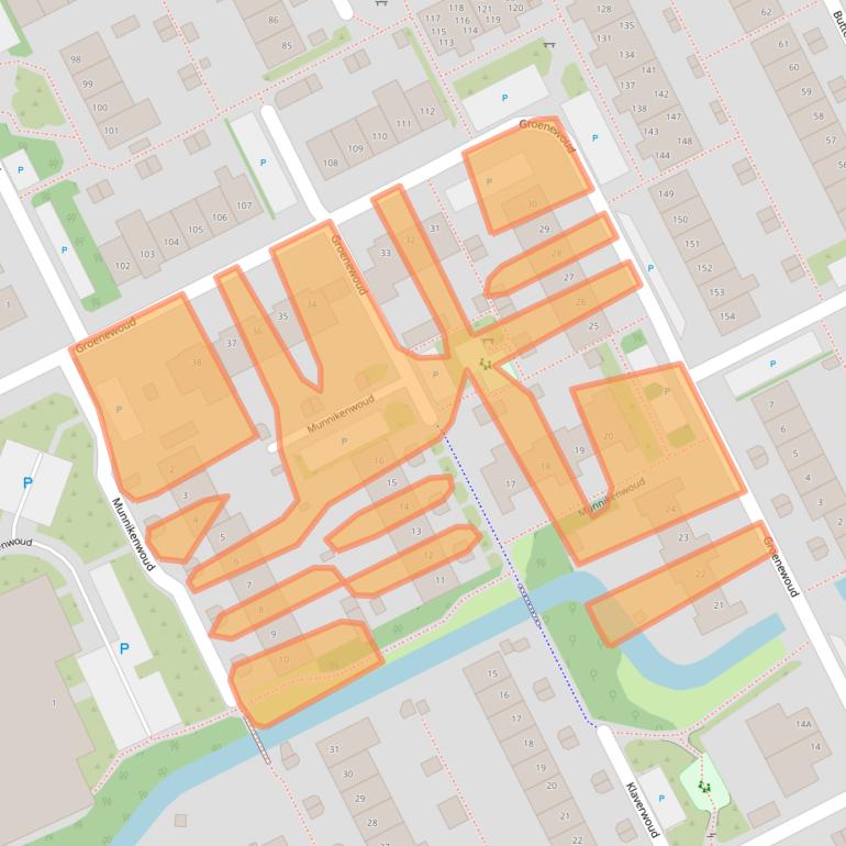 Kaart van postcodegebied 1689BB.